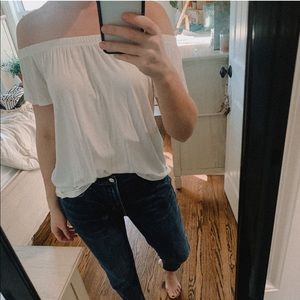 off the shoulder hollister top